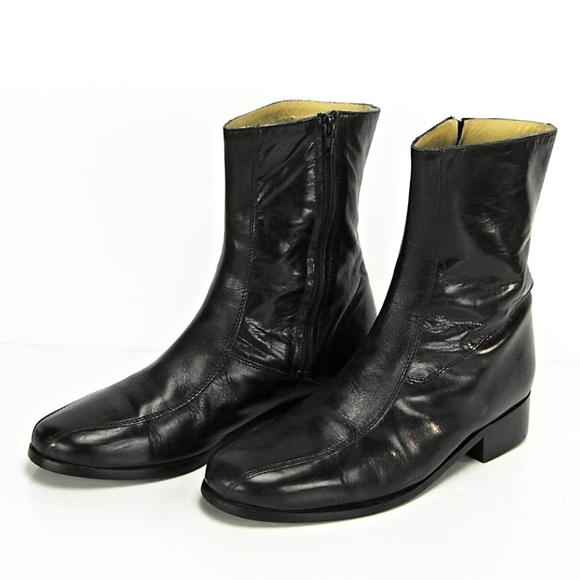 Nunn Bush Men Black Soft Leather Ankle Boot Shoes